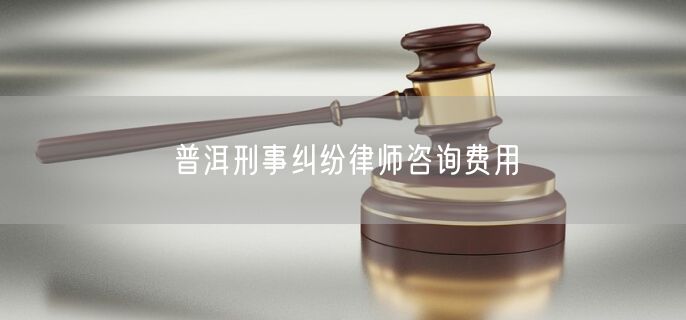 普洱刑事纠纷律师咨询费用